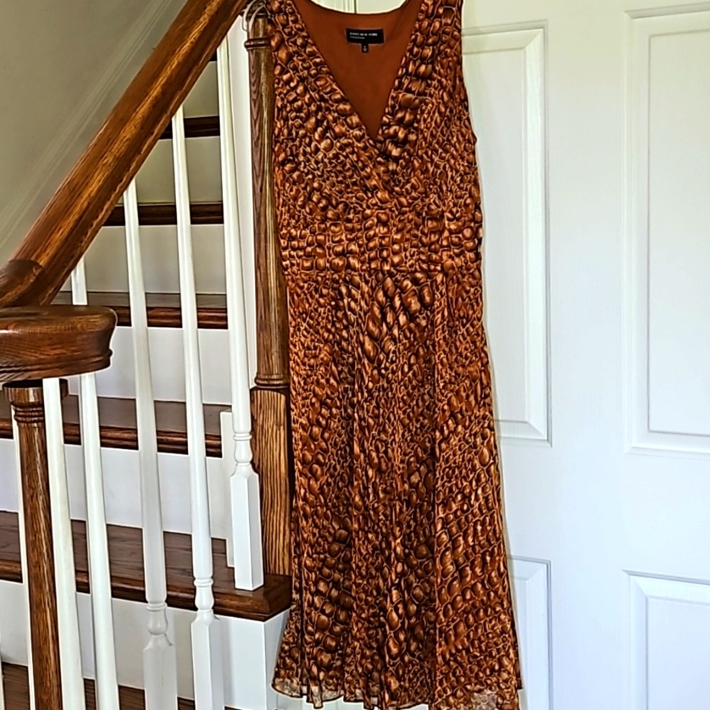 Jones of New York Dress Rust w/Lining Size 10